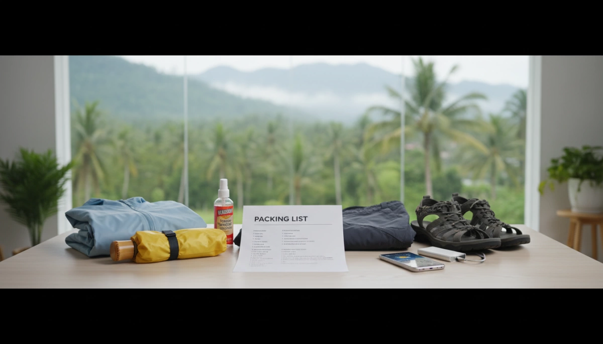 Packing List for Rainy Season Southeast Asia Quick Dry Waterproof Gear