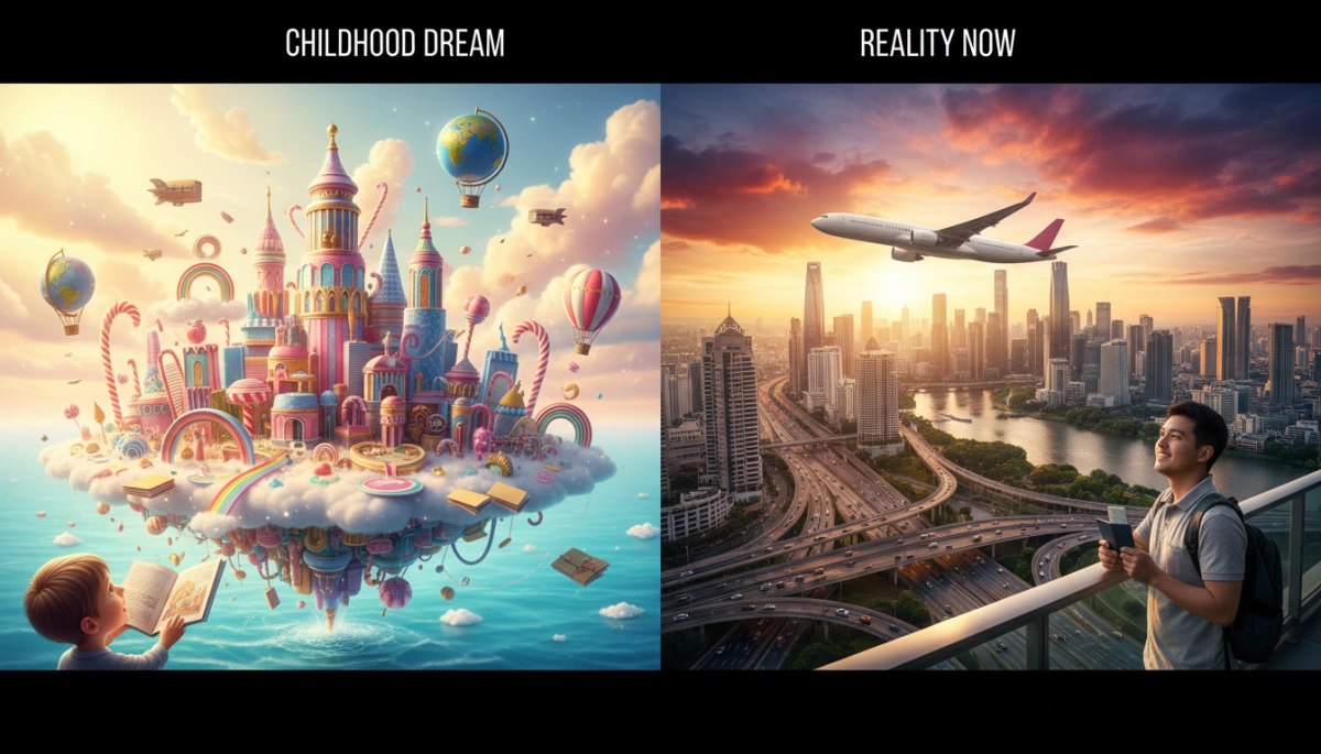 Travel Dreams I Had as a Child Compared to Adult Travel Reality