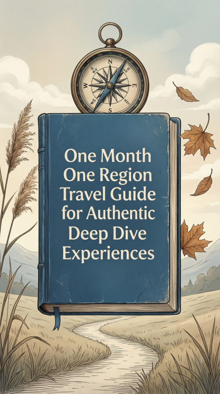 One Month One Region Travel Guide for Authentic Deep Dive Experiences